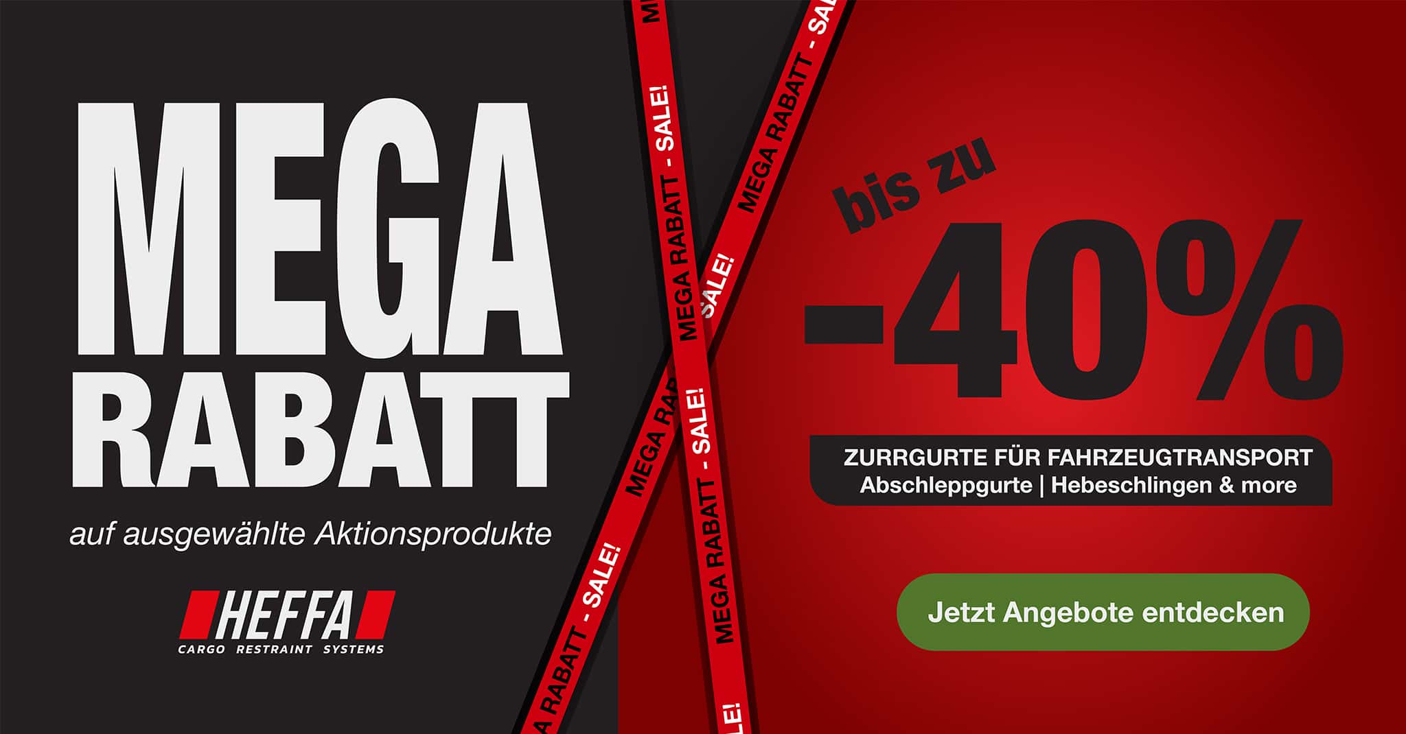 rabatt bis zu -40% heffa europe